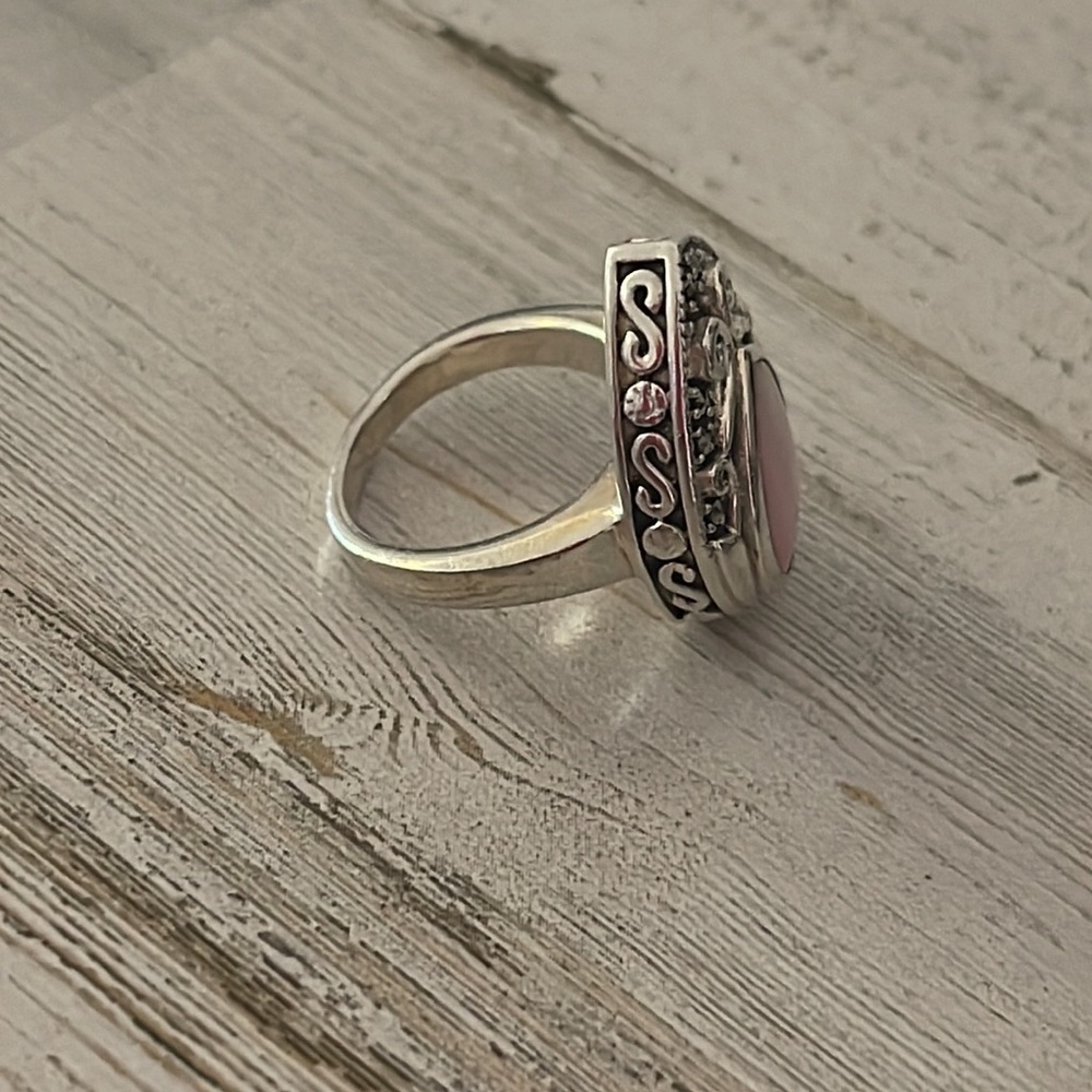 Beautiful Silver Marcasite Statement Ring. - image 3